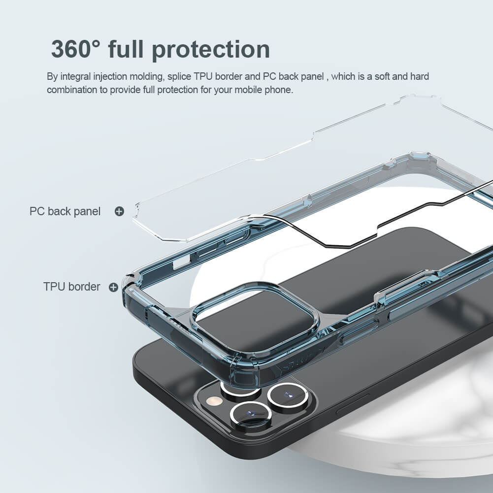 Ốp lưng dẻo TPU cho iPhone 14 Pro Max (6.7 inch) hiệu Nillkin Nature TPU Pro Case chống sốc, chống chịu mọi va đập - hàng nhập khẩu