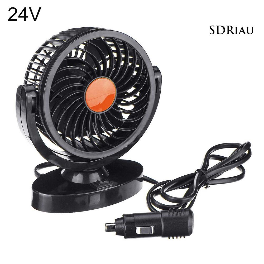 Quạt Làm Mát Gắn Bảng Điều Khiển Xe Hơi 12v 24v 360 Độ