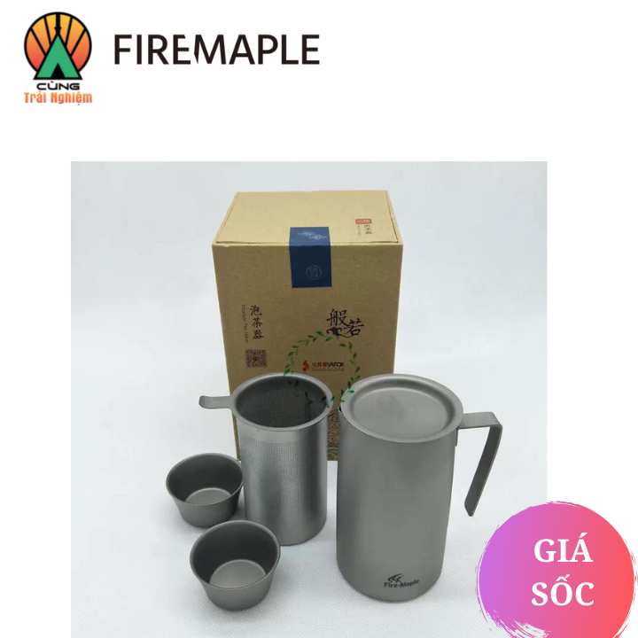 Bình pha trà Titanium Fire Maple chuyên du lịch cắm trại dã ngoại FMP-T320