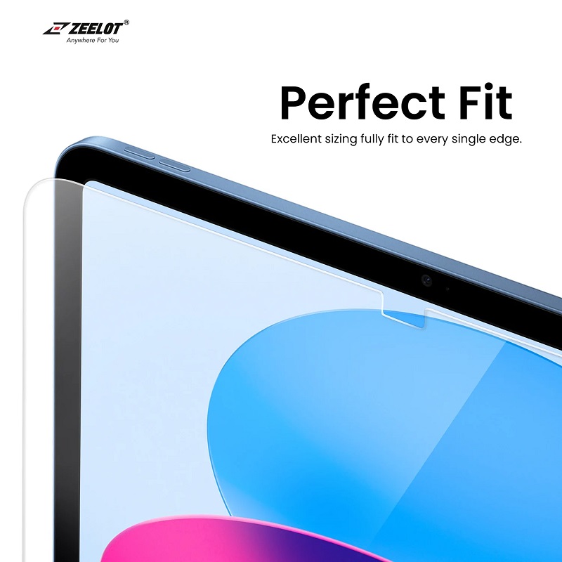 DÁN CƯỜNG LỰC DÀNH CHO IPAD 10.9" 10TH GEN ZEELOT SOLIDSLEEK 2.5D - Hàng Chính Hãng