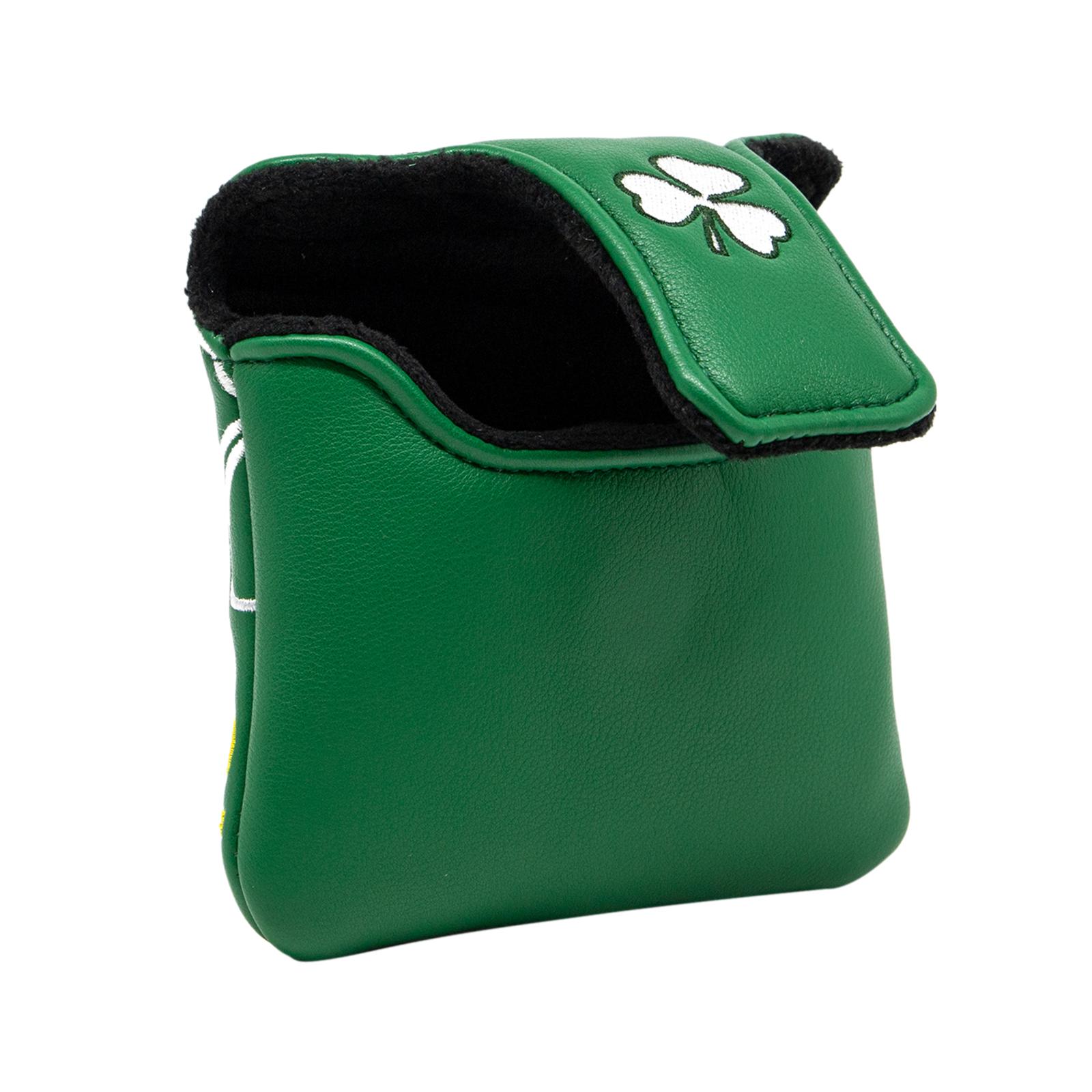 Golf Putter Cover, Square Mallet Putter Covers PU Leather Putter Headcovers Putter Head Cover with Tape Fit for All Brands