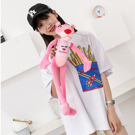 Gấu bông báo hồng Pink Panther – Quà tặng thú nhồi bông siêu dễ thương – Size 120 cm – Gối ôm cho bé ngủ ngon