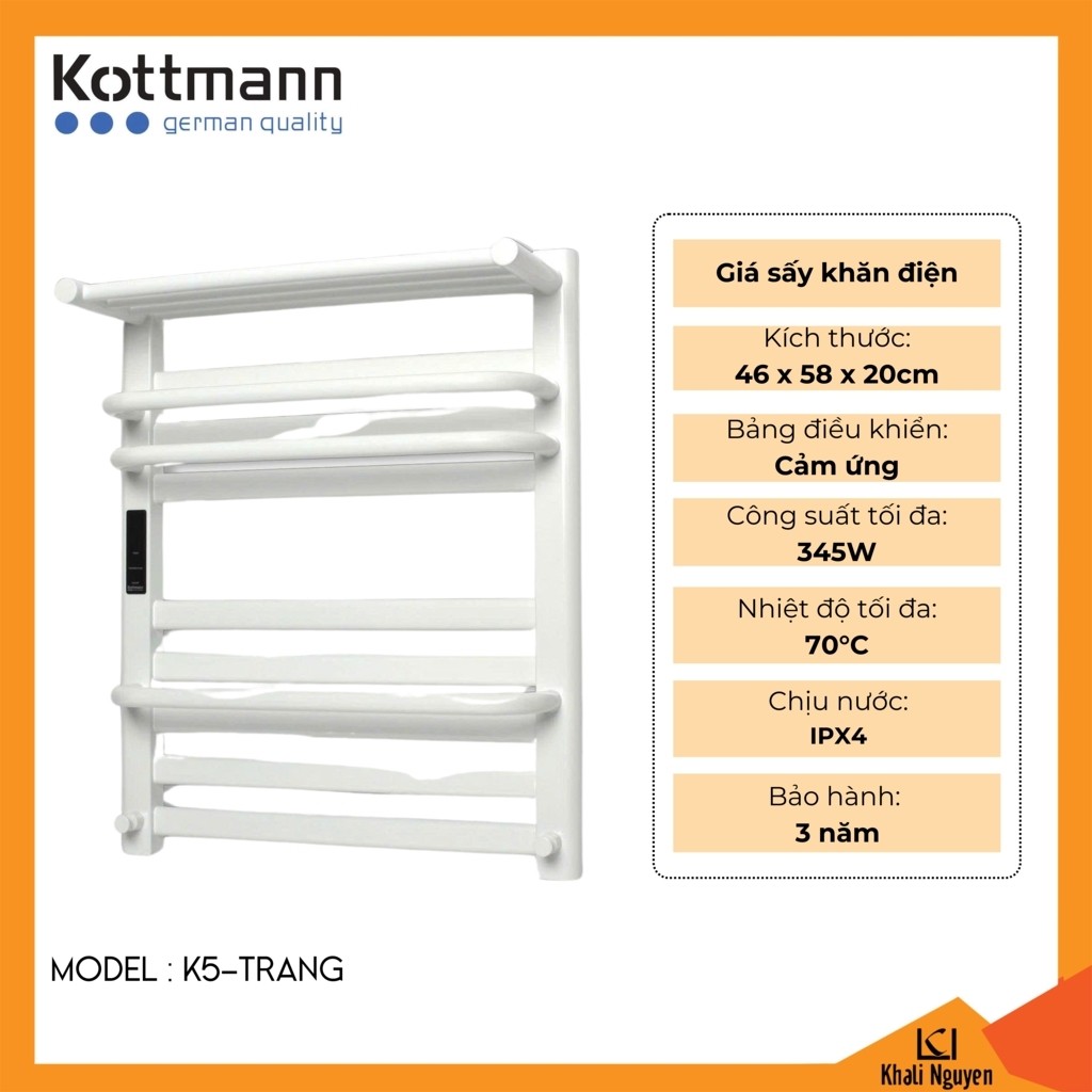 Giá Sấy Khăn Kottmann K5 Hàng chính hãng