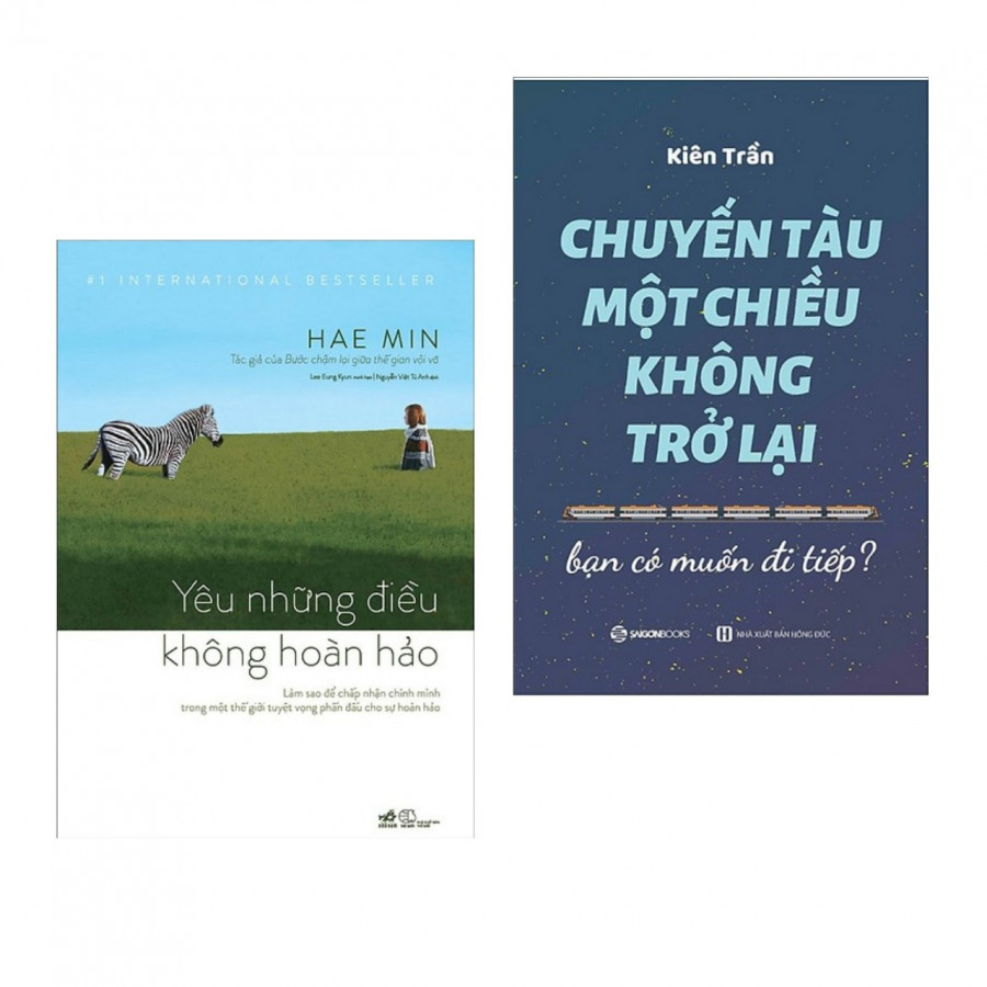 Hình ảnh Combo 2 cuốn sách hay nhất về kĩ năng sống:  Yêu Những Điều Không Hoàn Hảo + Chuyến Tàu Một Chiều Không Trở Lại ( Tặng kèm bookmark Happy Life)