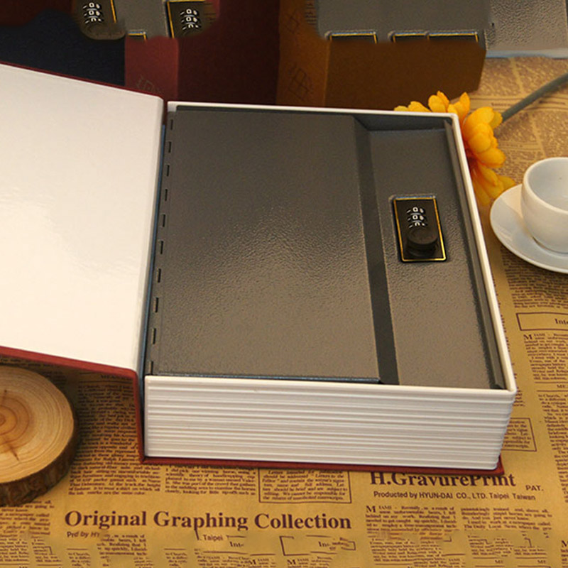 Két sắt giấu đồ hình quyển sách độc đáo có khóa số OSBCM, loại lớn 24x15.5cm