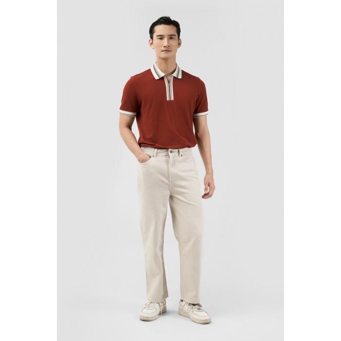 Quần Jean Nam Ống Rộng Trơn Form Straight Crop - 10F22DPA037 | LASTORE MENSWEAR