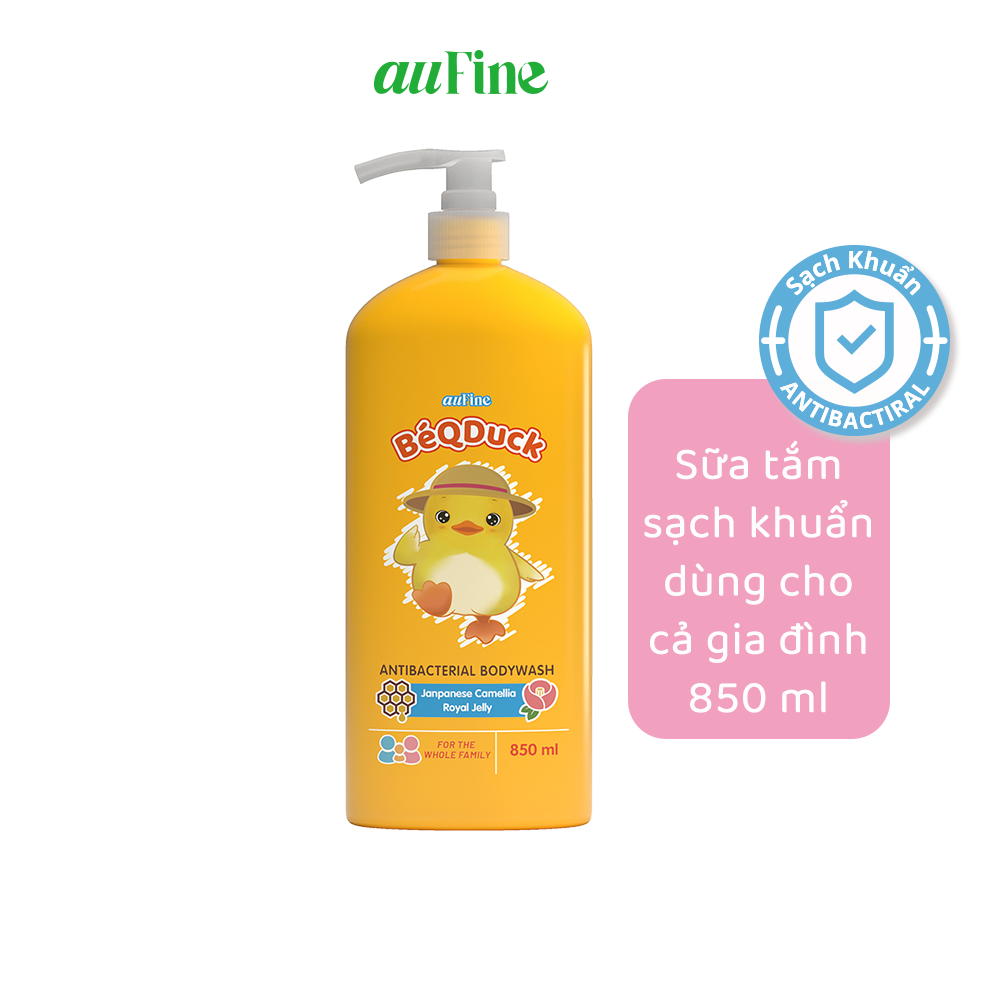 Sữa tắm sạch khuẩn Bé Q Duck 850ml dùng cho cả gia đình