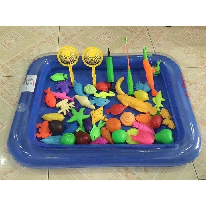 Bộ Đồ Chơi Câu Cá Kèm Bể Phao Cho Bé