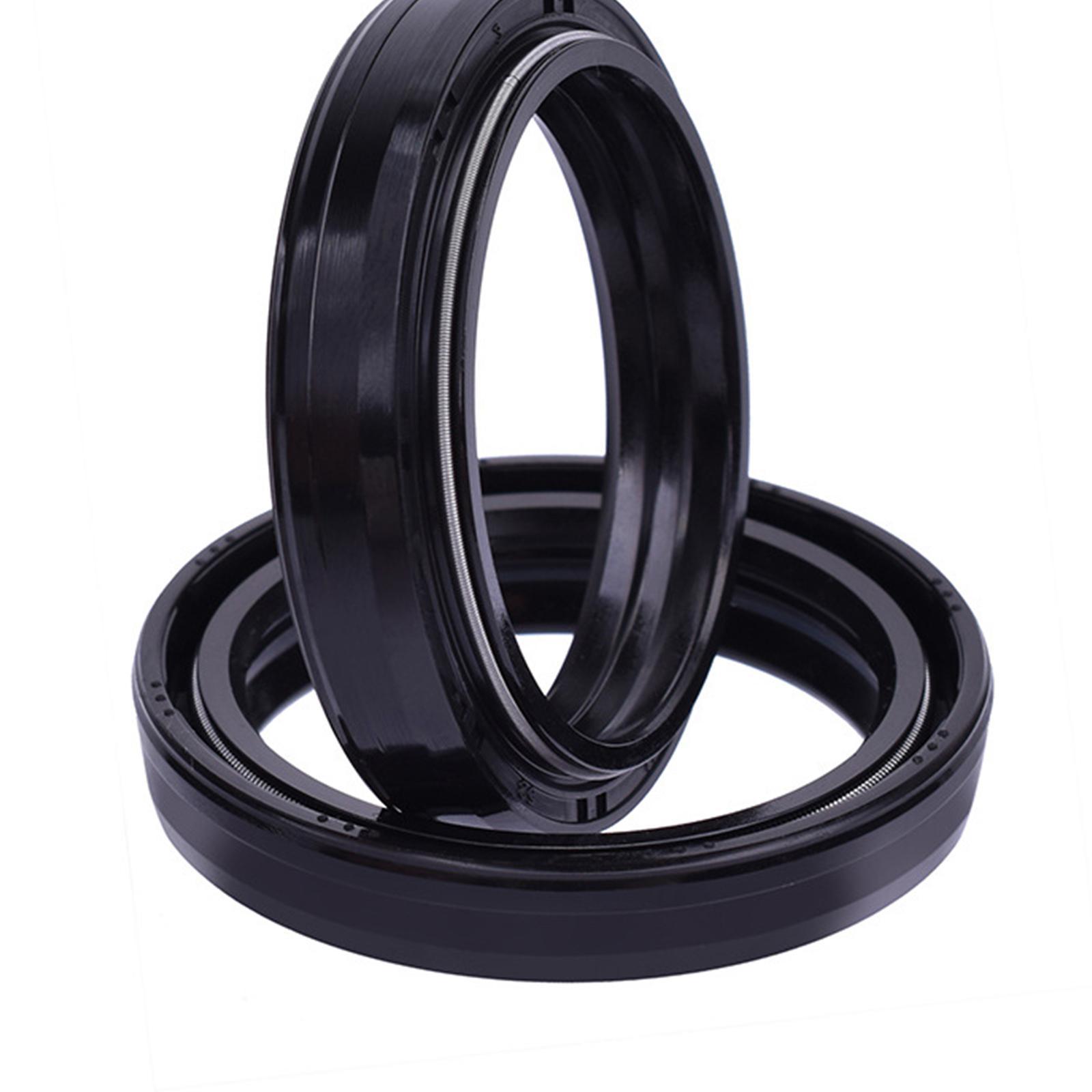 4Pieces Motorcycle Front Fork Dust and Oil Seal Accessories Durable High Performance Premium Replaces Spare Parts
