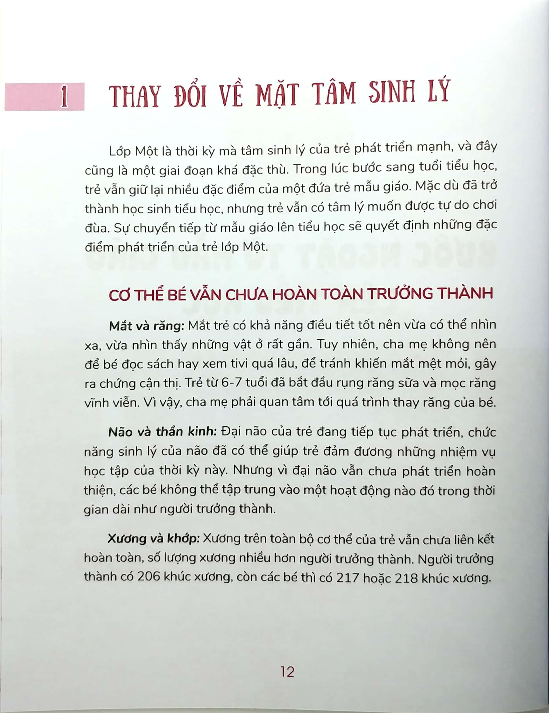 Yêu Con Như Thế Nào Là Vừa Đủ - Con Vào Lớp 1 (Cẩm Nang Nuôi Dạy Trẻ Lớp 1)