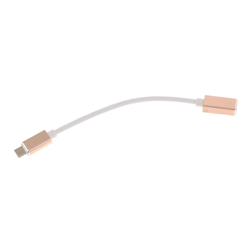 USB Type C to USB 3.0 Adapter Charge and Sync Cable OTG Host Cable Gold