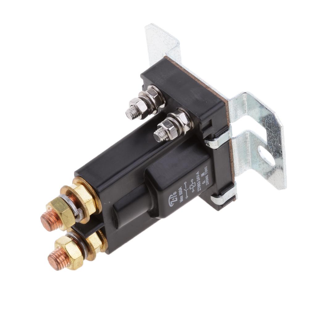 Dual Battery Isolator Relay Start On/Off 4 Pin 500A 24V For Car Power Switch