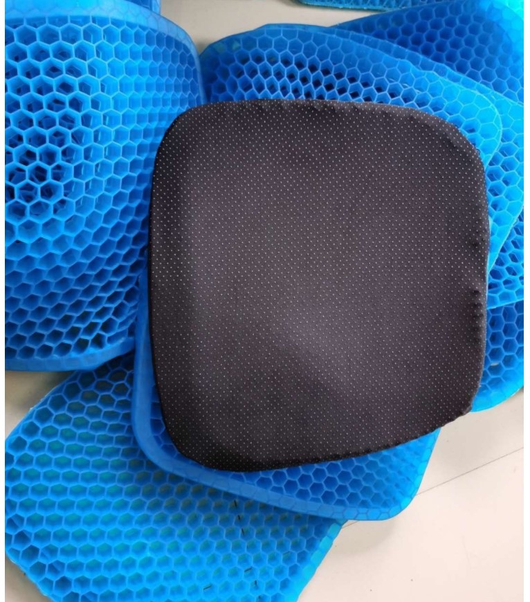 Đệm Ngồi Chống Mỏi 3D 2 Lớp Thoáng Khí - Chống Đau Mỏi Lưng - Đệm Gel Tổ Ong Đàn Hồi Lót Ghế, Mẫu Mới 2022