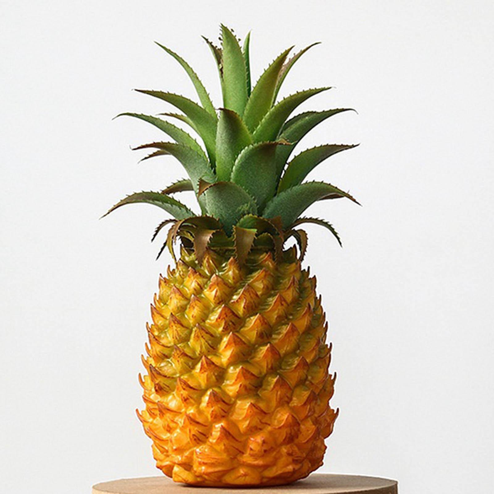Artificial Pineapple Figurine  Fruit Decorative Crafts for Children Education Bedroom