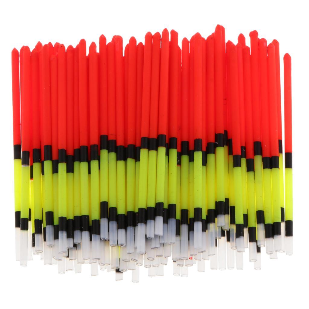 100pcs Fishing Float Vertical Long Tail Floating Stick Tube 2