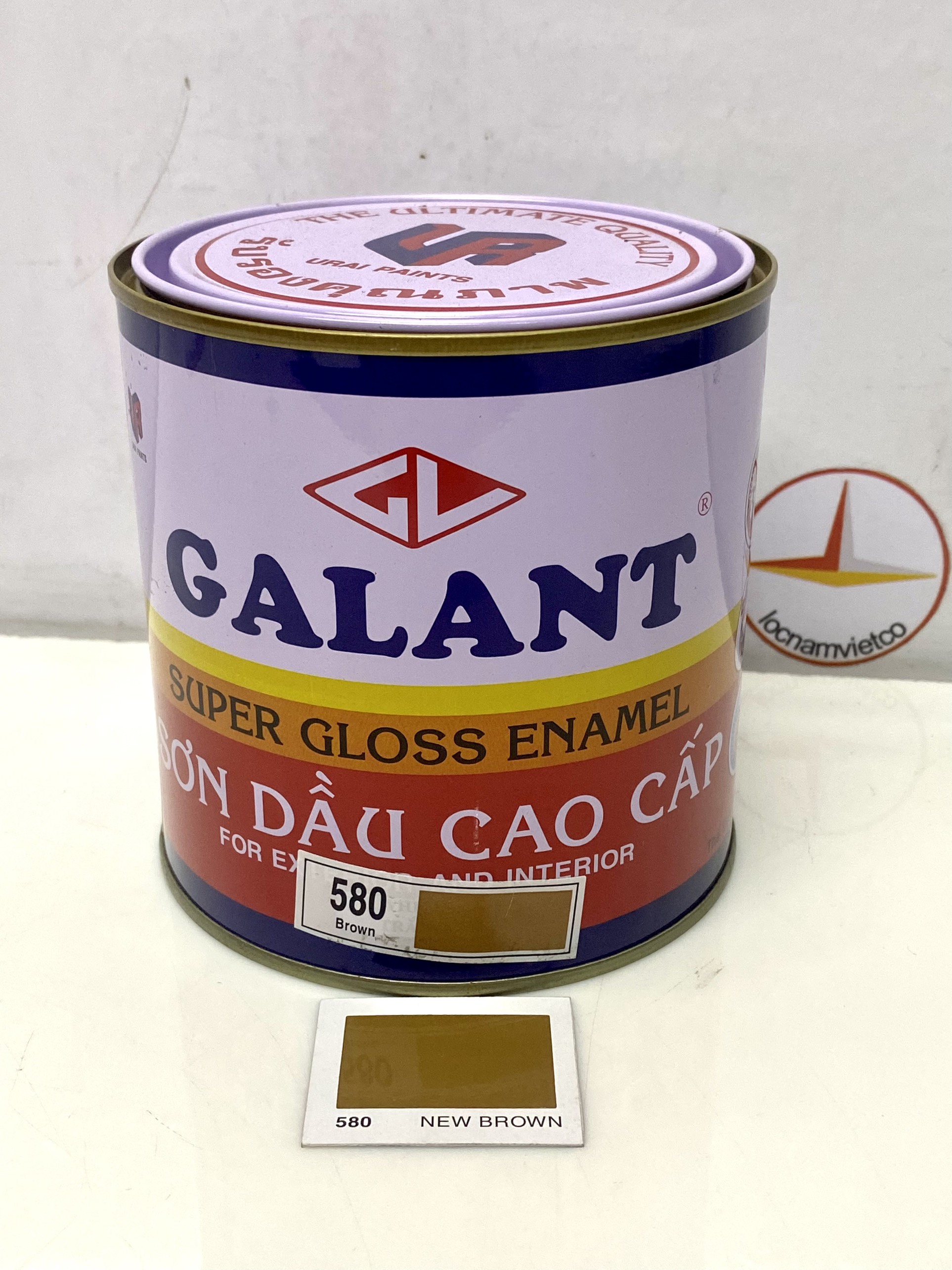 Sơn dầu Galant màu nâu New Brown 580 _0.8L