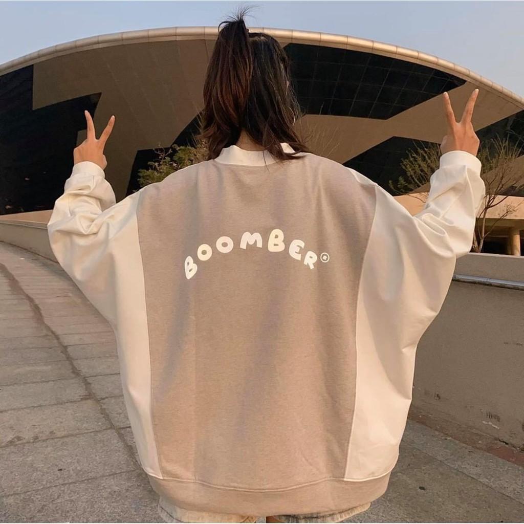 Áo khoát nỉ bomber B phản quang