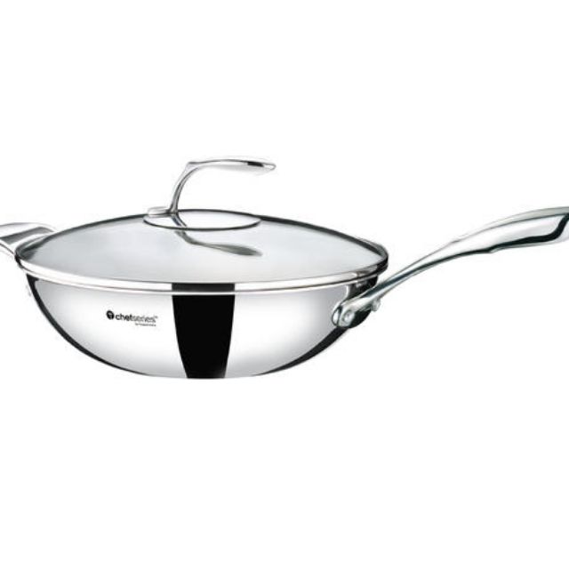 Chảo T Chef Series Wok Pan (nắp kính) - TUPPERWARE CHÍNH HÃNG