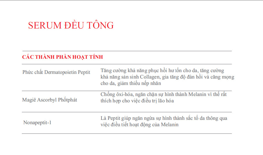 Serum Làm Sáng - Xóa Thâm Nám Và Tàn Nhang - EVENSWISS EVENTONE SERUM từ Thụy Sĩ 50ml