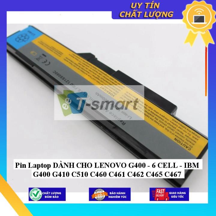 Pin Laptop dùng cho LENOVO G400 - 6 CELL - IBM G400 G410 C510 C460 C461 C462 C465 C467 - Hàng Nhập Khẩu MIBAT667