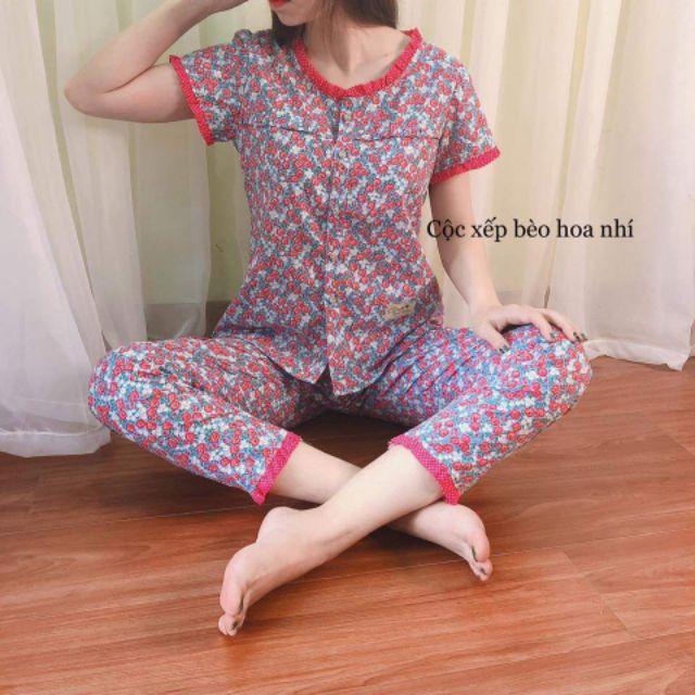 Quần áo mặc nhà đẹp rẻ 2 màu ảnh thật