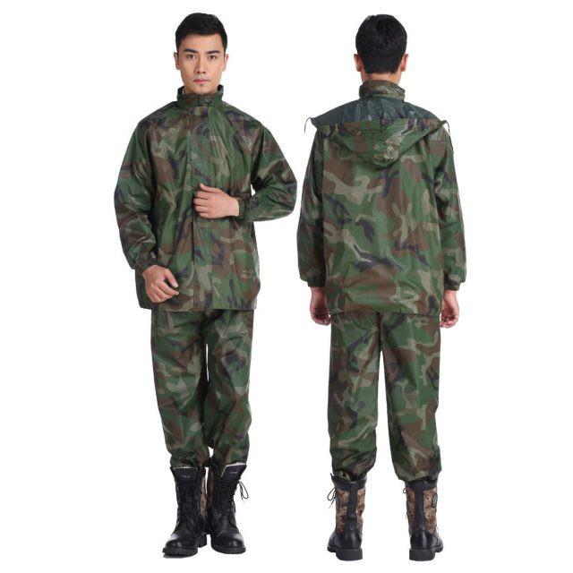 Bộ Quần LÍNH Áo Mưa Vải Dù Rằn Ri Cao Cấp