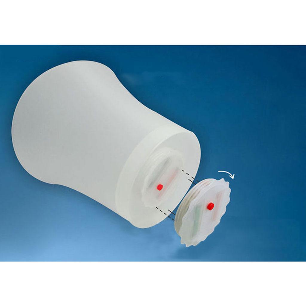 2x LED 5L Round Ice Bucket Champagne Wine Beer Holder Cooler Xmas Pub Party