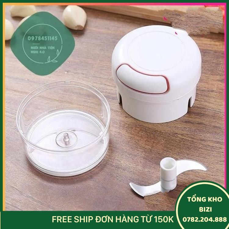 Dụng Cụ Xay Tỏi Ớt Cầm Tay Đa Năng Thế Hệ Mới, Máy Xay Tỏi Kéo Tay Mẫu Mới Gd265 - Free Ship Toàn Quốc