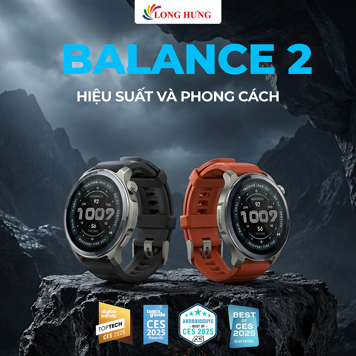 Đồng hồ thông minh Amazfit Balance 2 A2430 - Hàng chính hãng