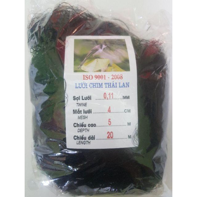 Lưới Bẫy Chim Chào Mào, Họa Mi, Sẻ Cao 5m, Độ Dài Từ 10m-30m, Lưới Chim Thái Lan