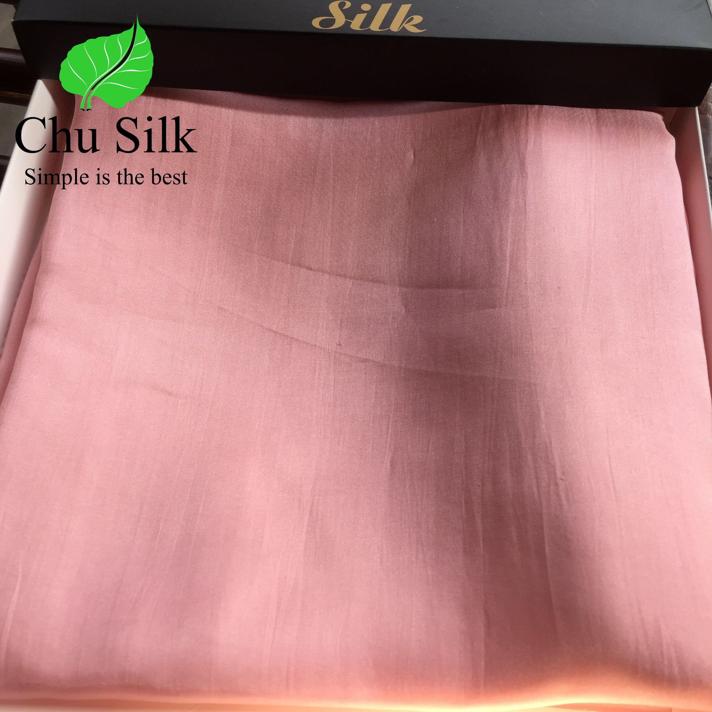 Vỏ gối lụa tơ tằm Chu Silk- Tơ tằm làng Việt