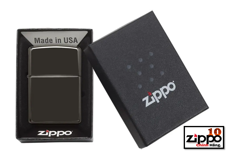 Bật lửa Zippo 24756 Classic High Polish Black (Ebony) Đen bóng - Chính hãng 100%
