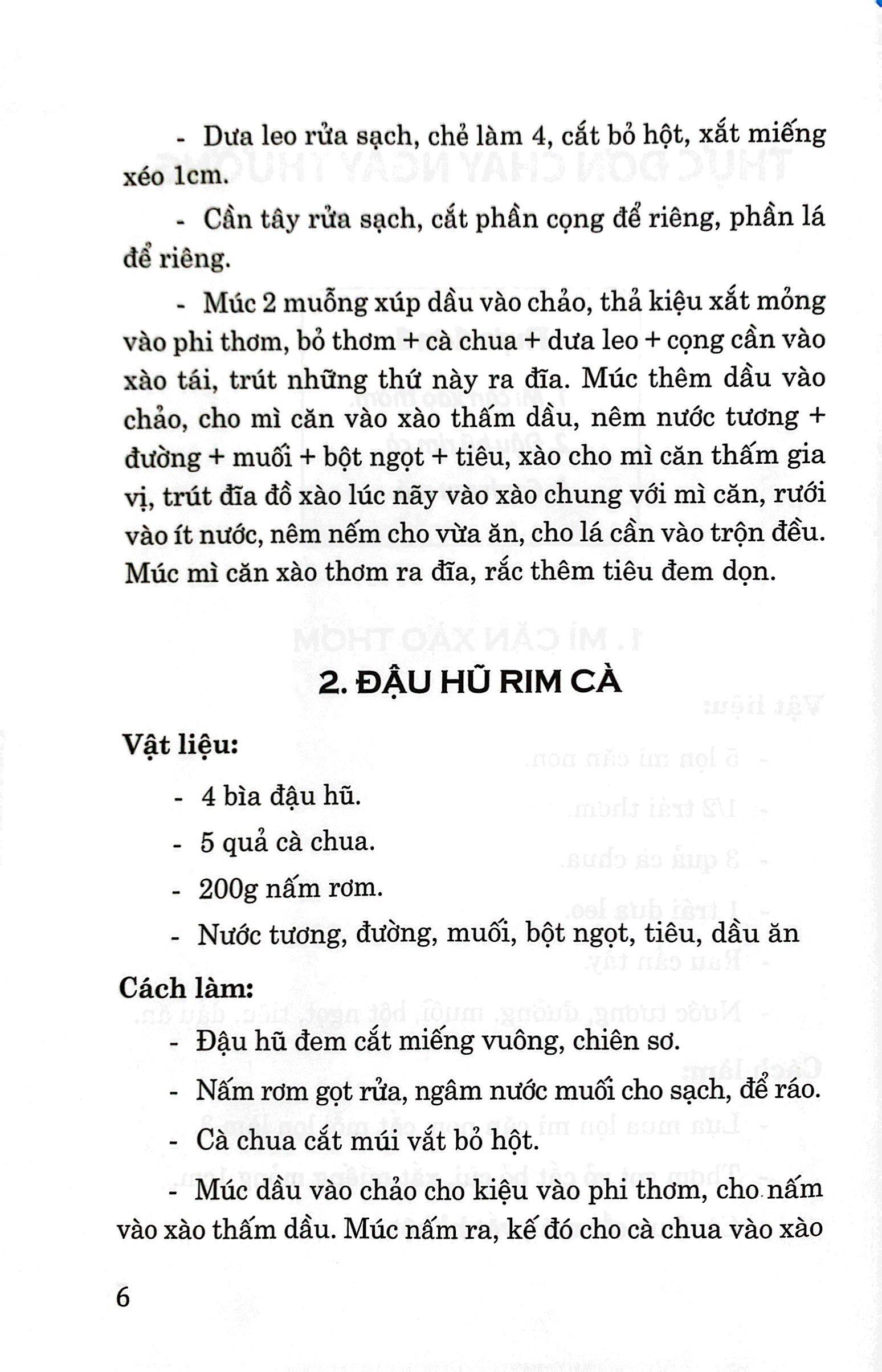 52 Thực Đơn Nấu Ăn Chay Trong Gia Đình