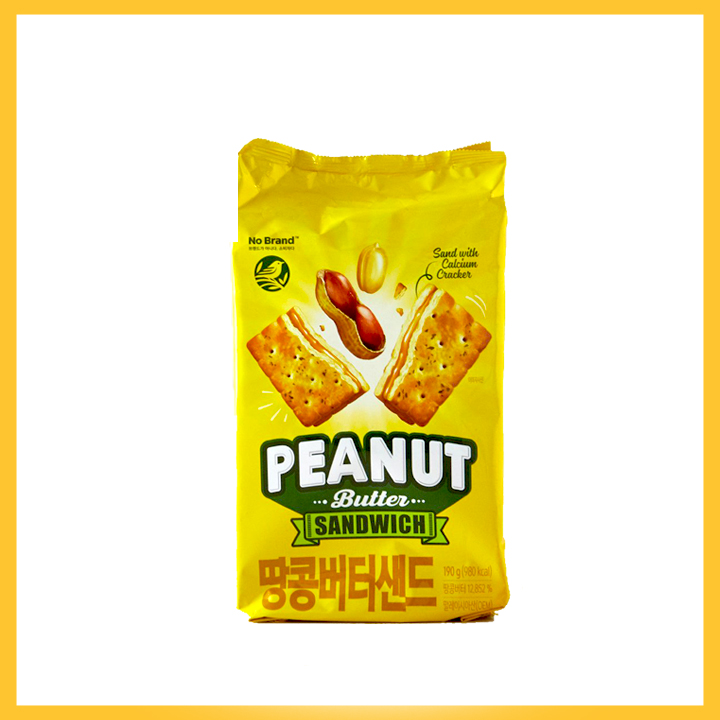 Bánh Quy Kẹp Bơ Đậu Phộng No Brand Túi 190g
