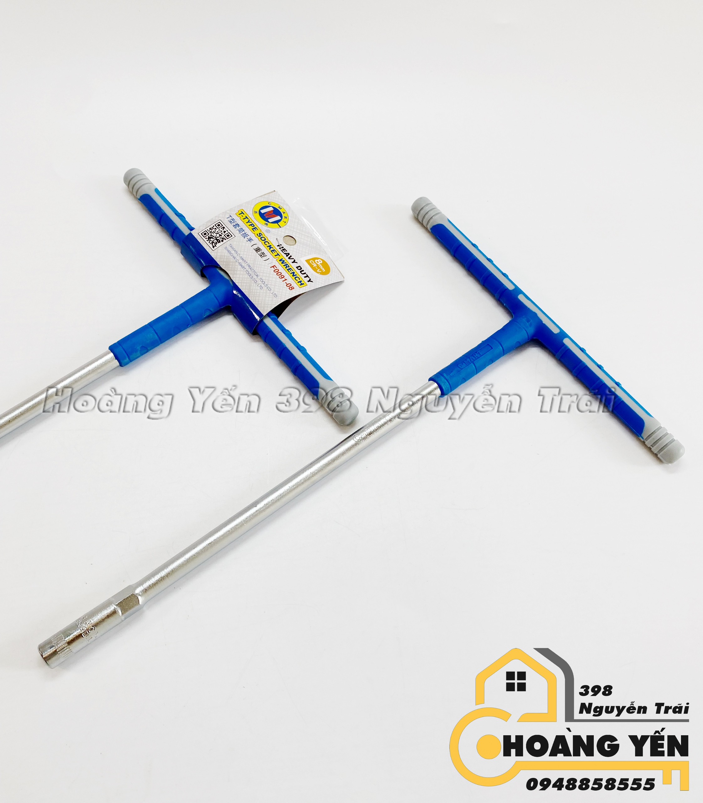 Tuýp vặn ốc chữ T 8mm, cần chữ T 8mm, cần siết chữ T 8mm cán bọc nhựa mềm C-mart F0091-08