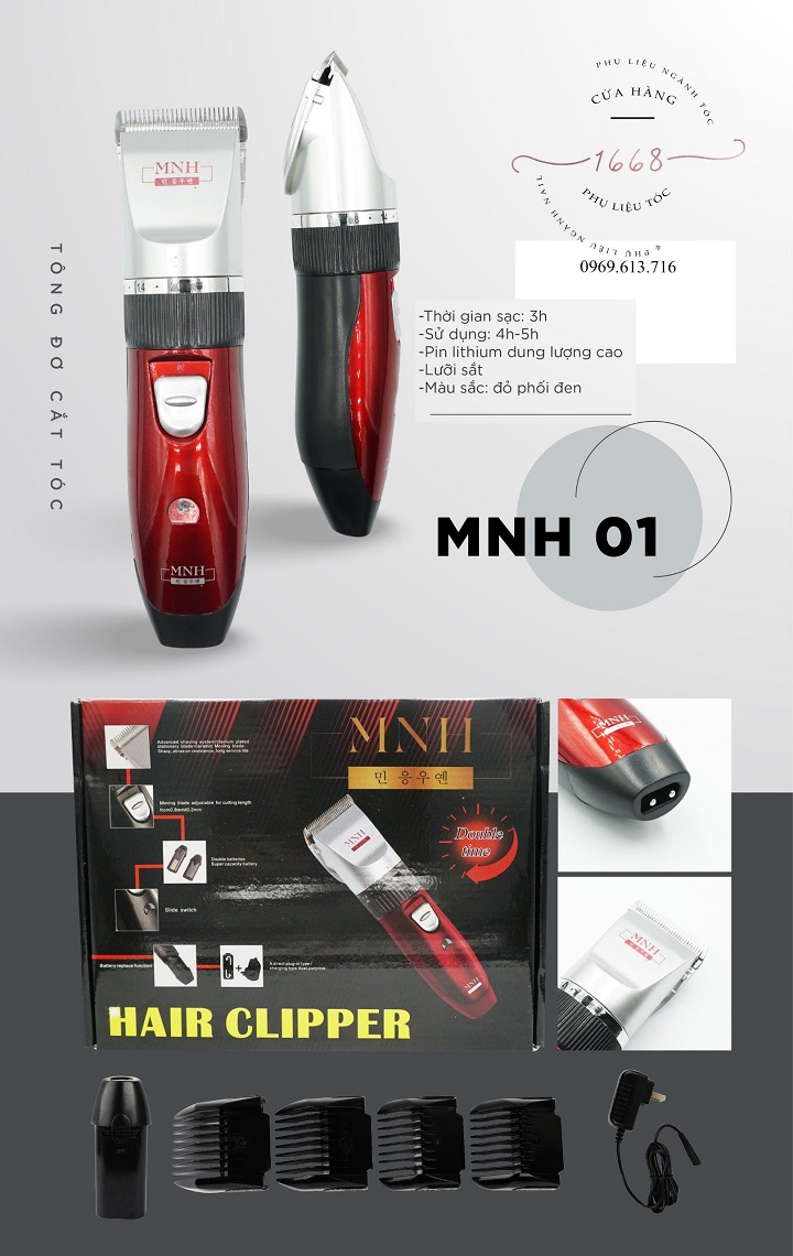 Tông đơ cắt tóc MNH01 chuyên dùng cho salon tóc 