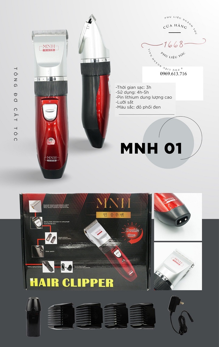Tông đơ cắt tóc MNH01 chuyên dùng cho salon tóc