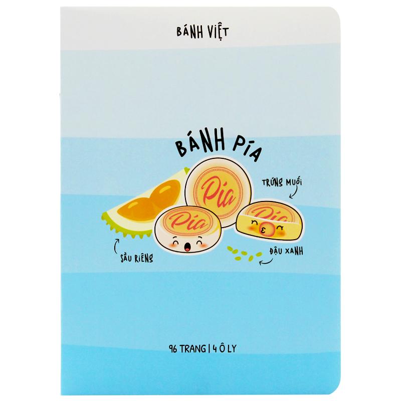 Tập Học Sinh Bánh Việt - Miền Bắc - Kẻ Ngang Có Chấm - 80 Trang 70gsm - Fahasa 04 - Bánh Pía