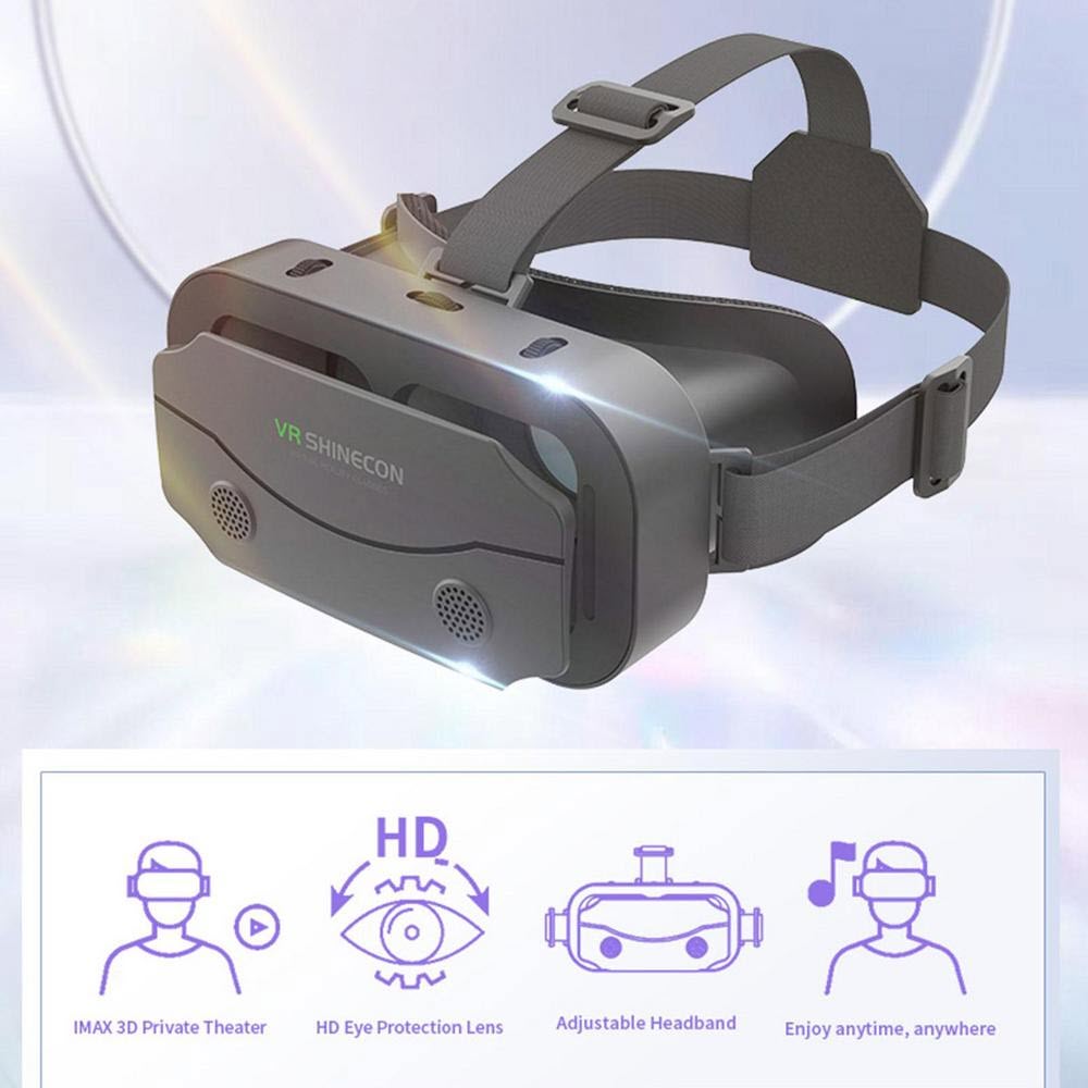 VR BOX Shinecon G13 - Kính Thực Tế Ảo 3D Cho Điện Thoại Từ 4.7 - 7 Inch Góc Nhìn Lên Tới 100 Độ - Hàng Chính Hãng