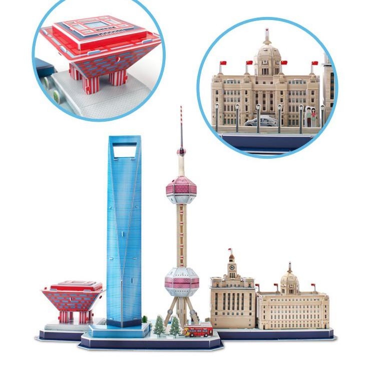 Mô hình giấy 3D - City Line Thượng Hải - MC265h