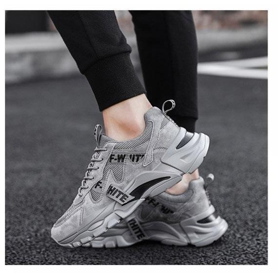Giày Thể Thao Nam Tăng Chiều Cao 4cm S07 Có 2 màu xám và trắng