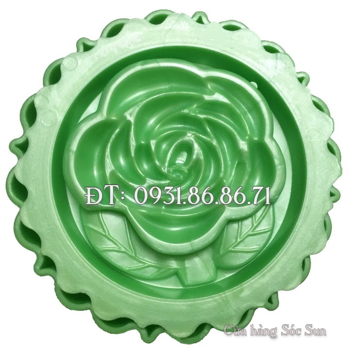 Khuôn ép xôi hình tròn hoa hồng – Mã số 1652