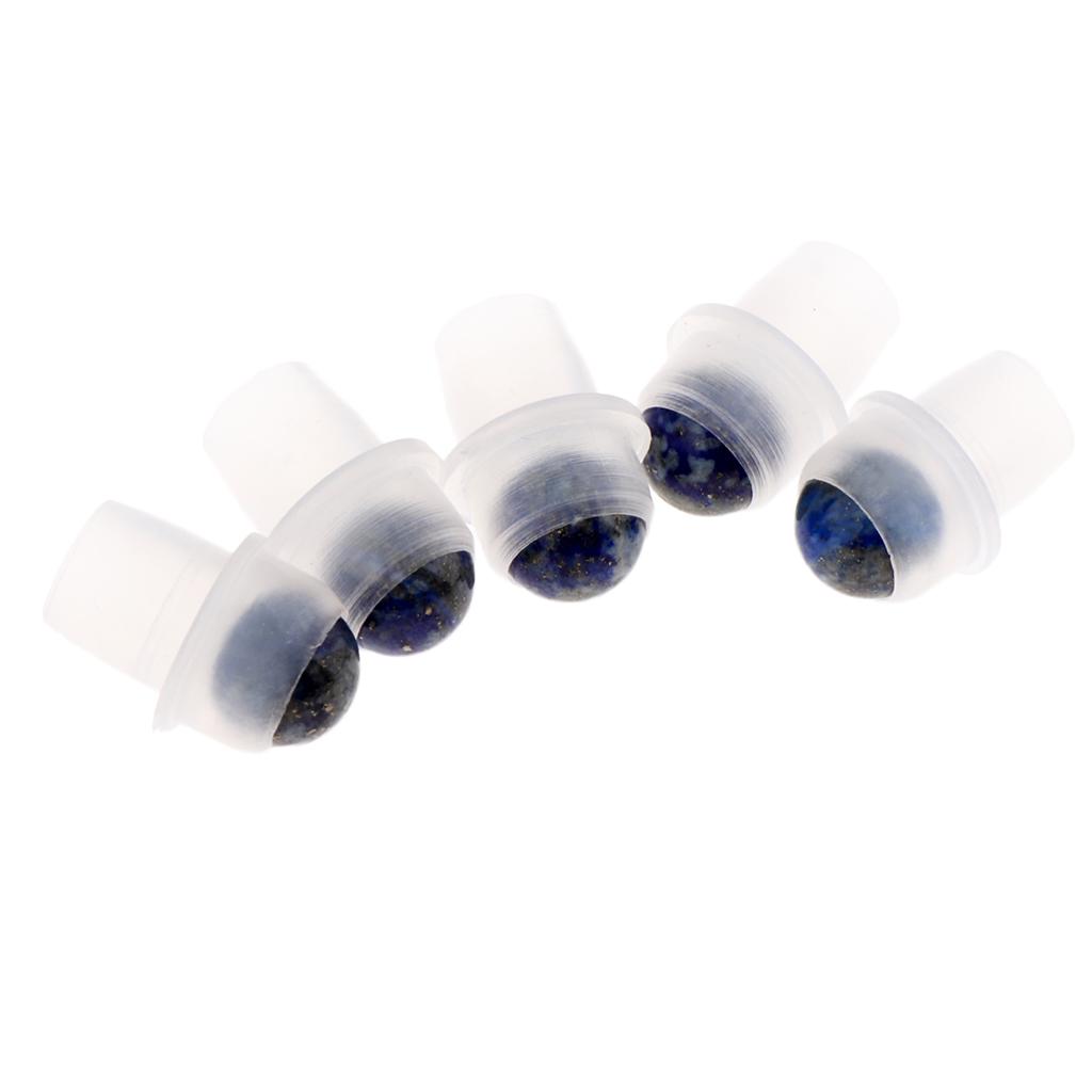 5Pcs Replacement Ball Roller Tops for Essential Oils Bottles  Purple