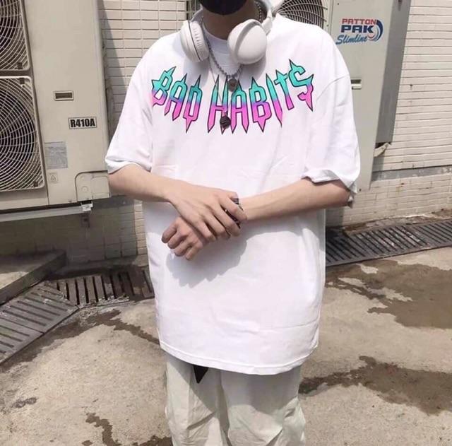Áo thun tay ngắn nữ in BAO HABITS