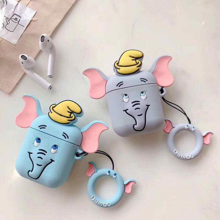 Case silicone bảo vệ Airpods hình chú voi biết bay 1