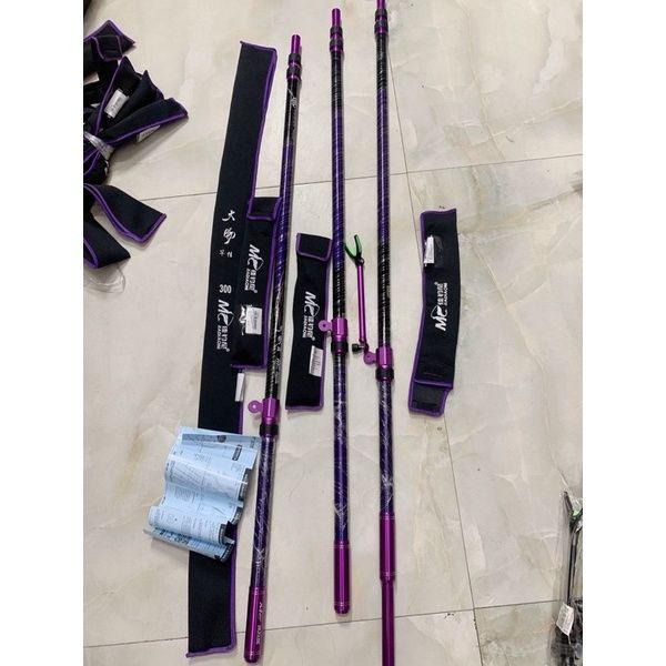 Gác cần săn hàng MC 20H bản Tím và Cam Chống cần carbon cao cấp chịu tải lớn Đồ Câu Việt Bắc