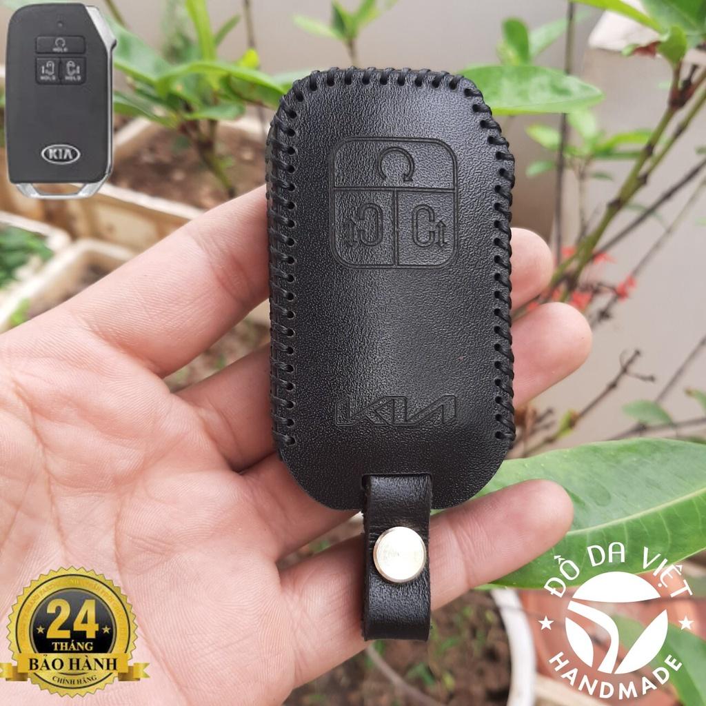 Bao Da Chìa Khoá KIA Carnival 2021-2023 handmade Da Thật, BH 2 năm