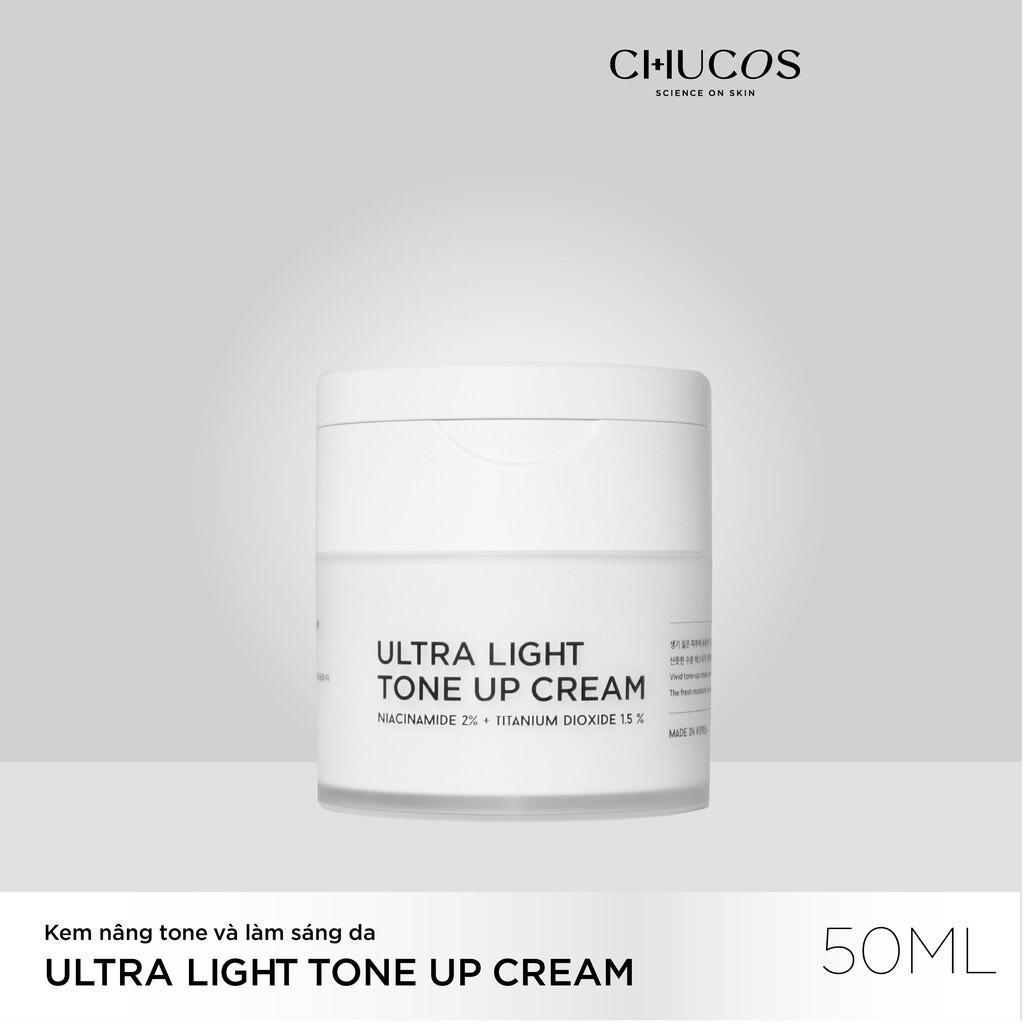 Kem nâng tone và dưỡng da trắng sáng tự nhiên CHUCOS Ultra light tone up cream 50ml