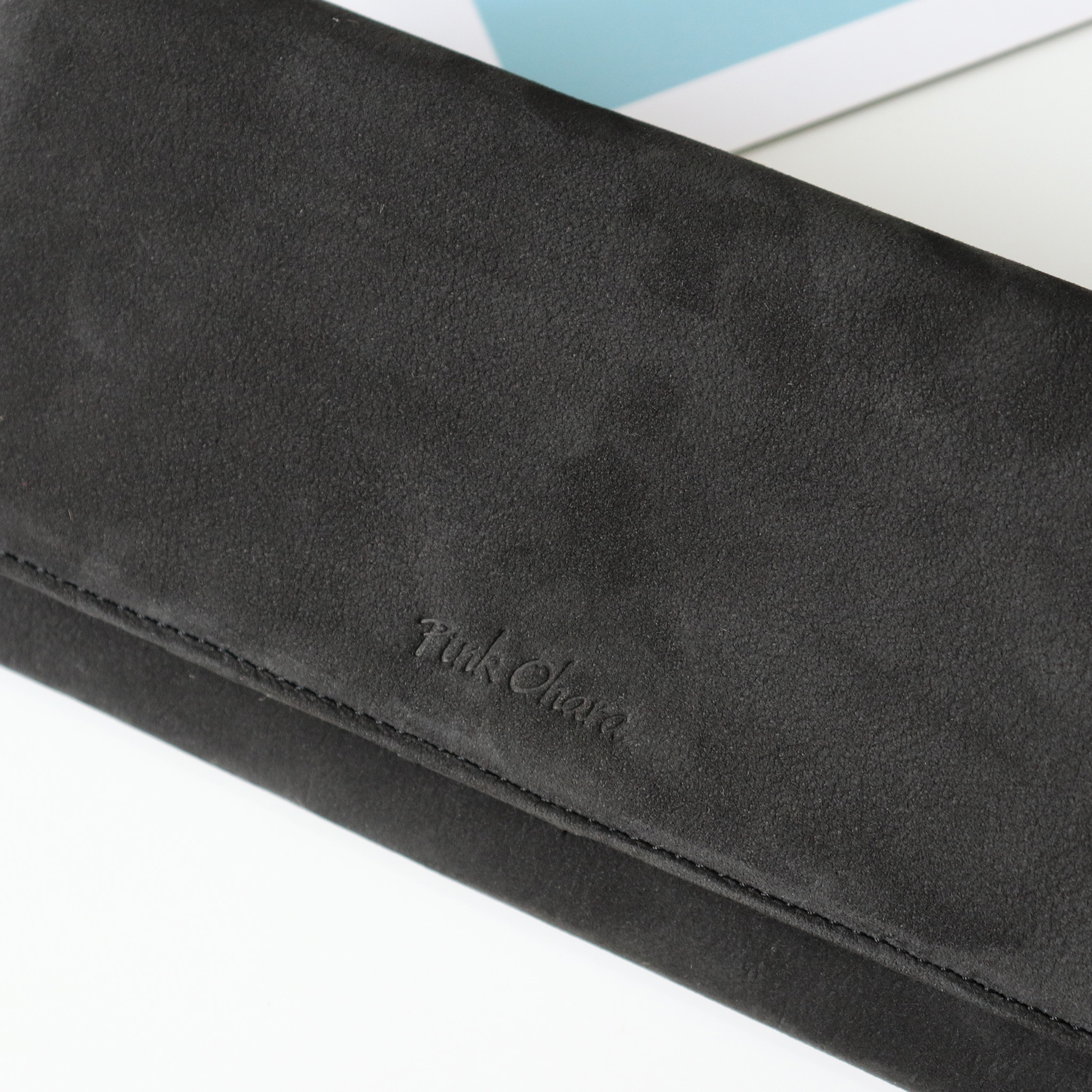 Ví dài cầm tay nữ da bò Nubuck