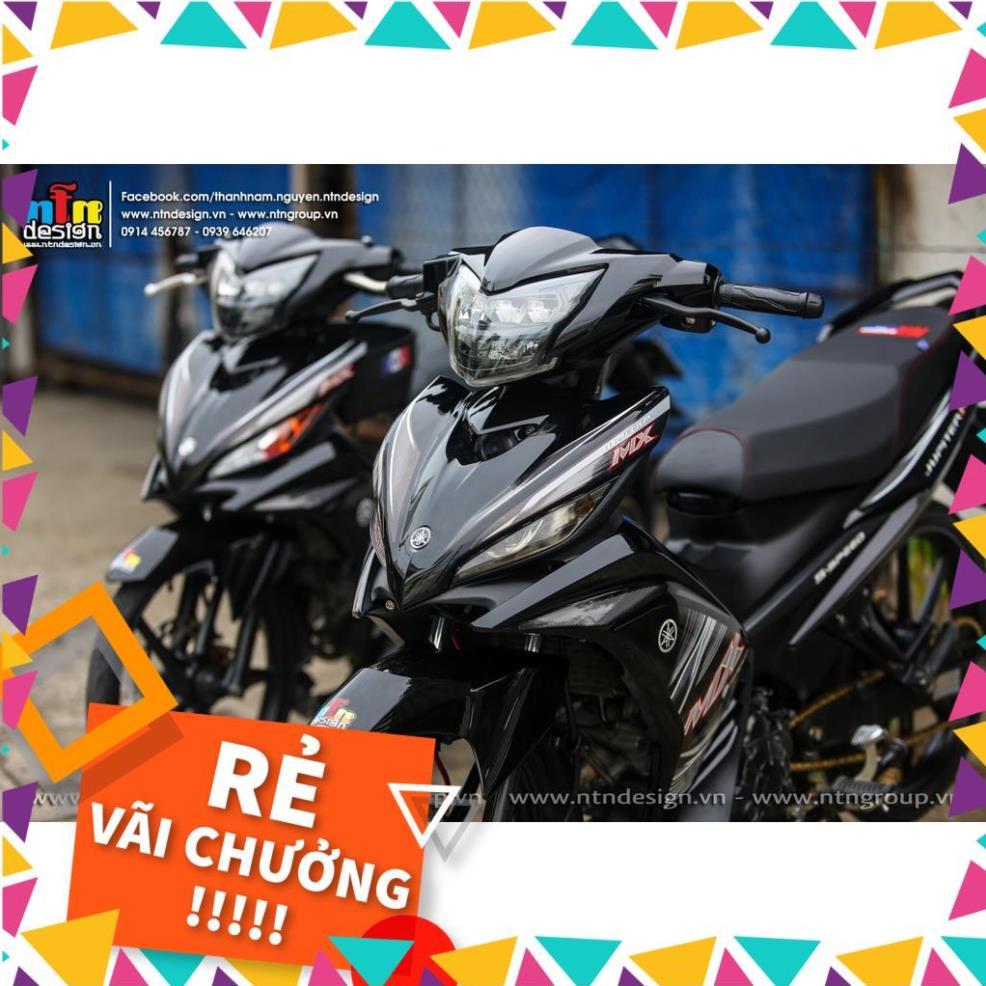 Tem Rời Exciter 135 Mẫu Đen Trắng Xám Chữ MX